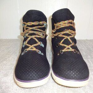 𝅺columbia Transit Mid Unisex Size 8 US Black Lace up Boot Shoes YU3560-010